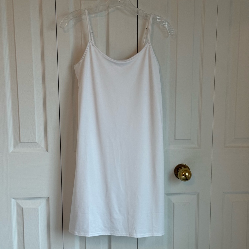 J. Crew Factory White Slip Dress